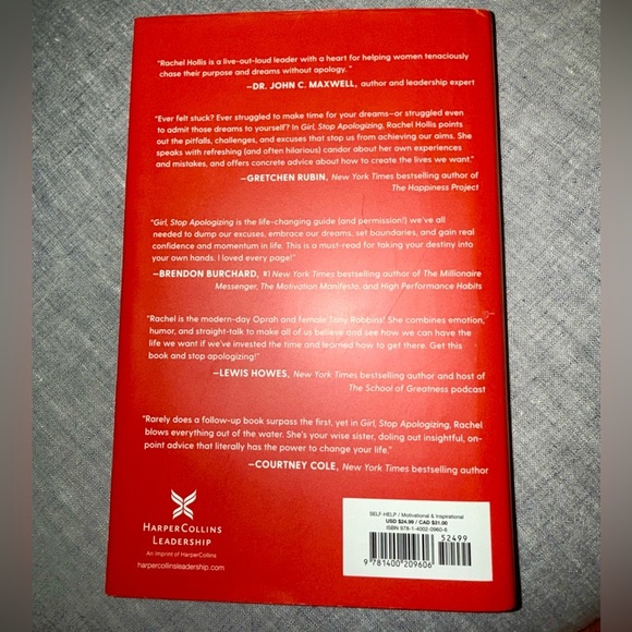 Girl, Stop Apologizing Book Hard Cover - Picture 2 of 2